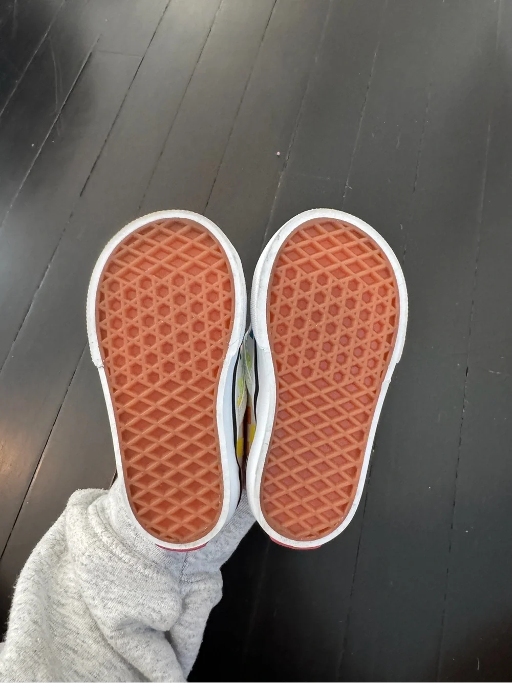 Vans Kids Rainbow Checker Slip-On Moccasins - Multicolor